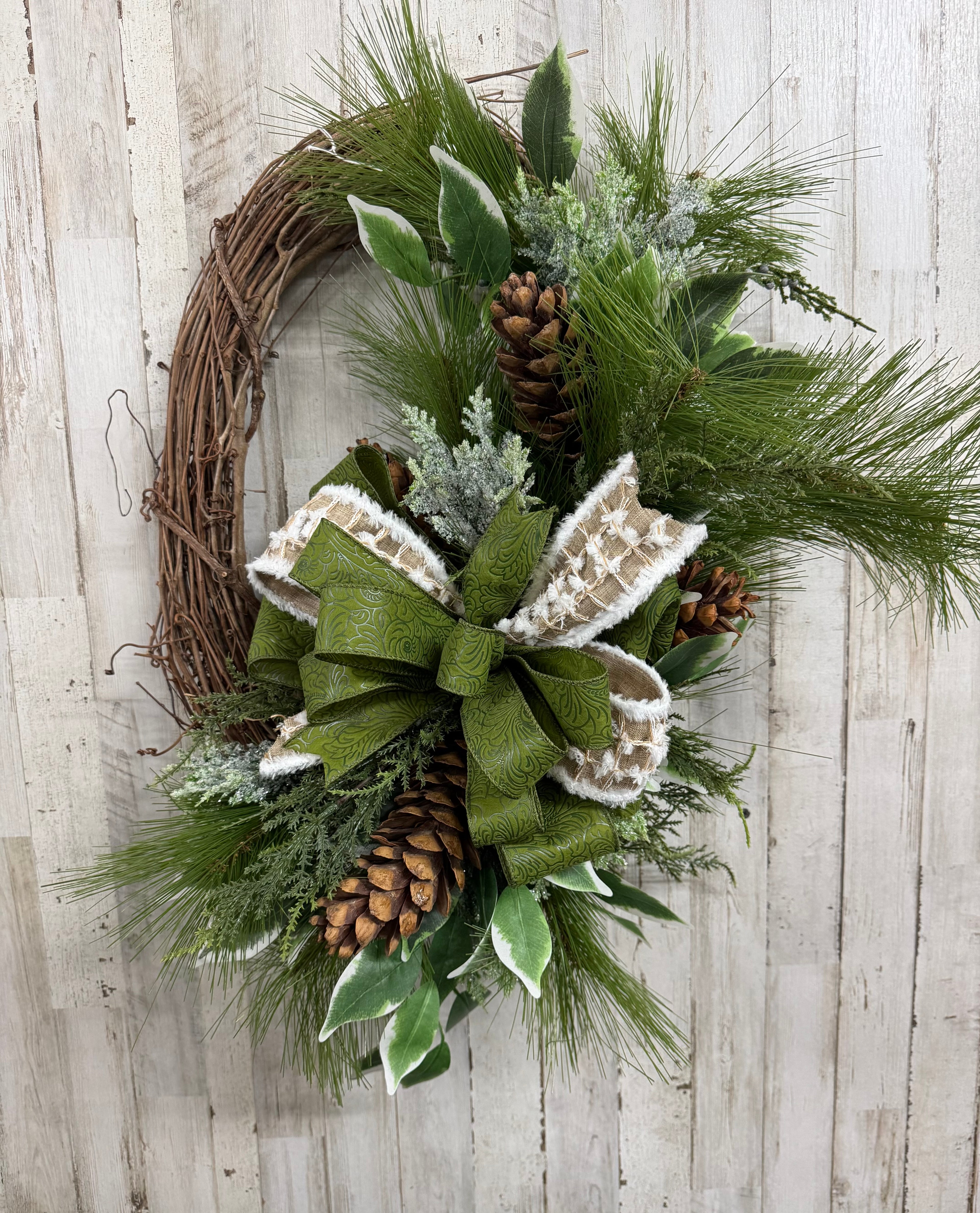 Winter GrapeVine Wreath